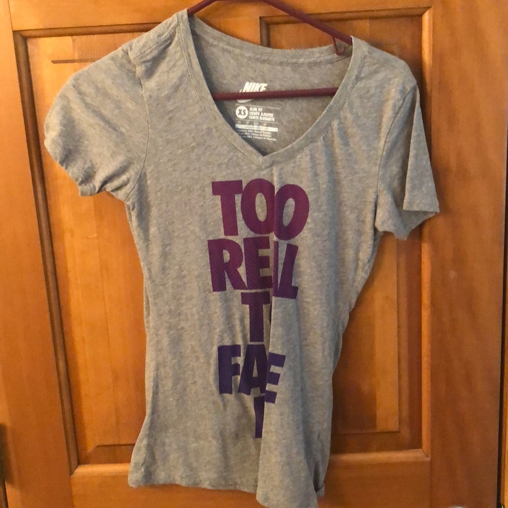 Gray Nike V neck